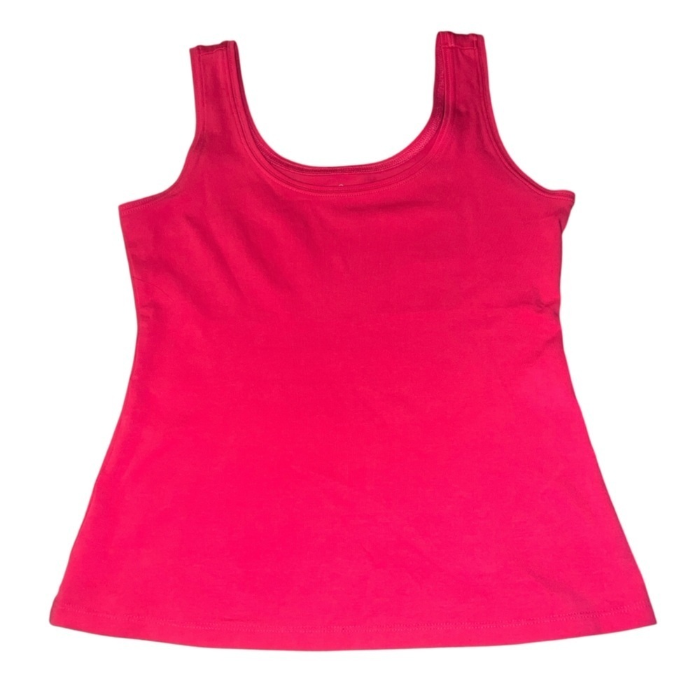 EUC Lilly Pulitzer Knit Scoopneck🩷Hot Pink Tank X-Small Bodycon Wardrobe Staple